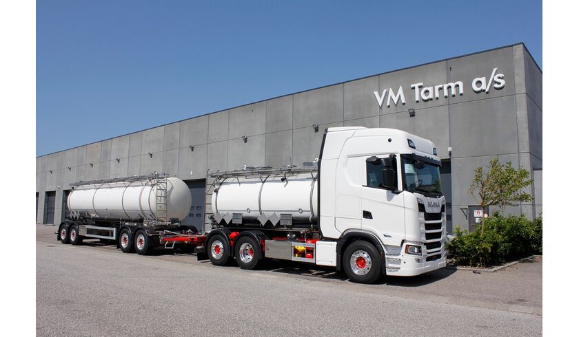 ​Grønaasen Transport - 20.000 liter kemitank-anhænger og 20.000 liter kemitank-påbygning