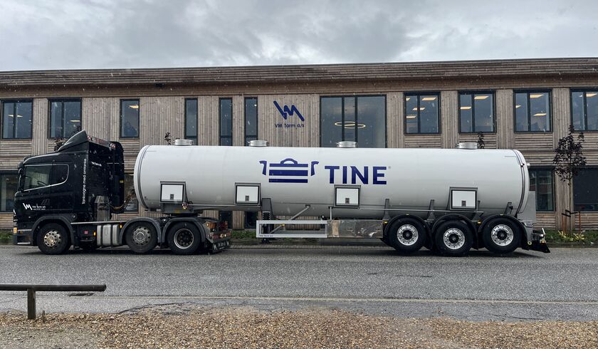 TINE BA - 33.000 liter mælketank-semitrailer